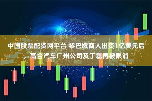 中国股票配资网平台 黎巴嫩商人出资1亿美元后，高合汽车广州公司及丁磊再被限消